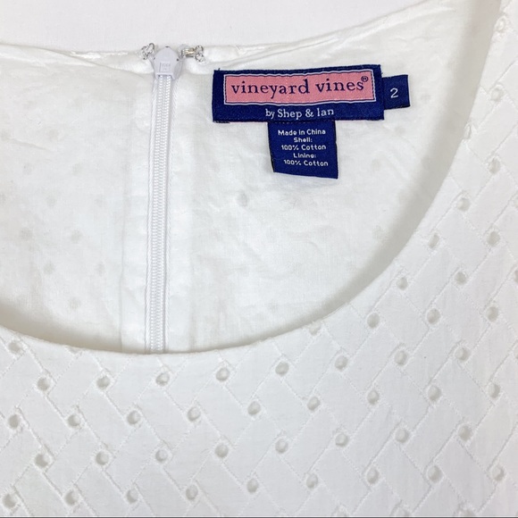 Vineyard Vines White Eyelet Shift Dress - Picture 8 of 8